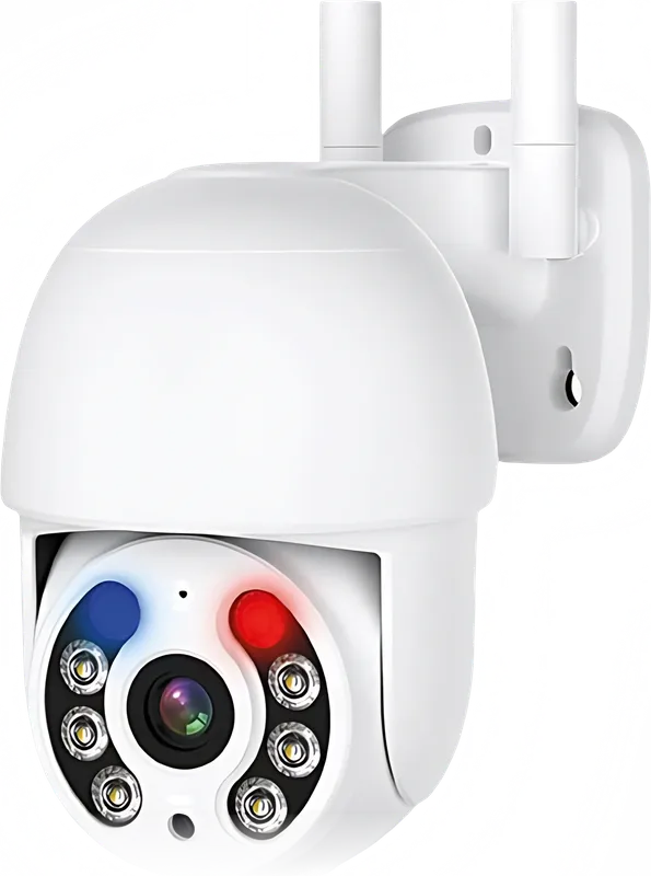 Cámara PTZ C05-P con luces de alerta, cámara de seguridad ptz wi-fi con luces de alerta ICEMEX