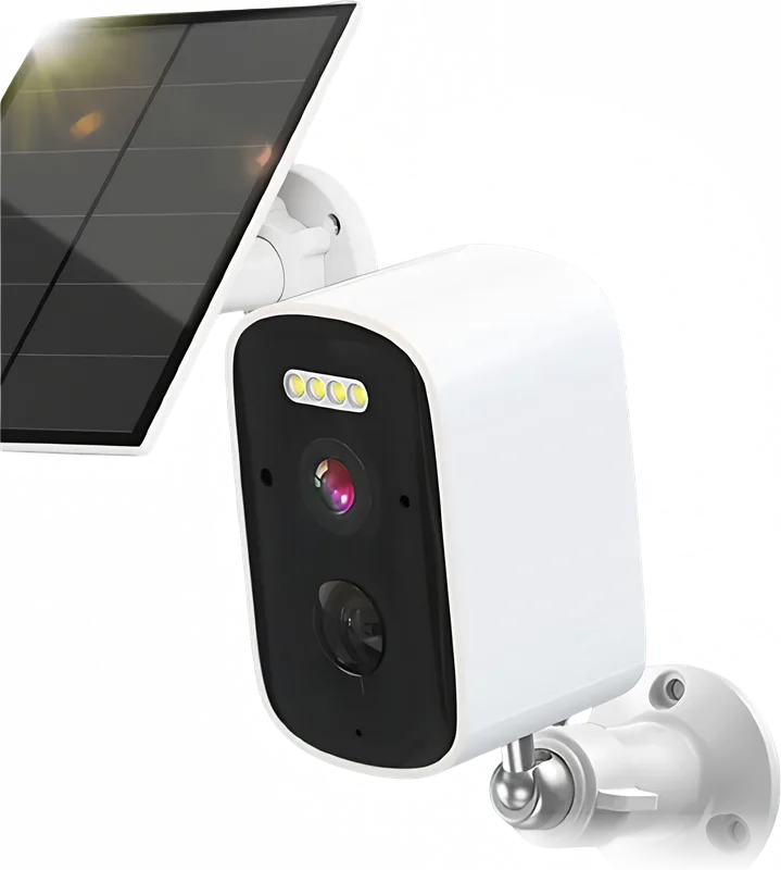 Cámara Solar D21, cámara de seguridad solar tipo bala con panel ICEMEX